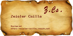 Zeisler Csilla névjegykártya